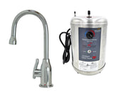 Hot Water Faucet with Modern Curved Body & Handle & Little Gourmet® Premium Hot Water Tank
